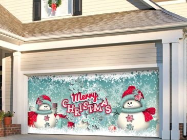 Christmas garage door decoration