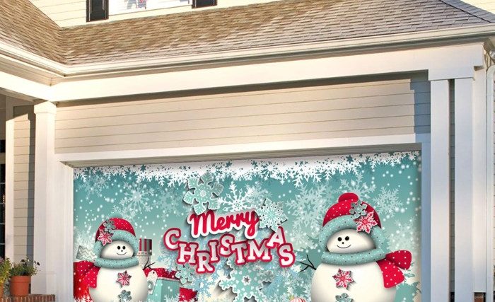 Christmas garage door decoration