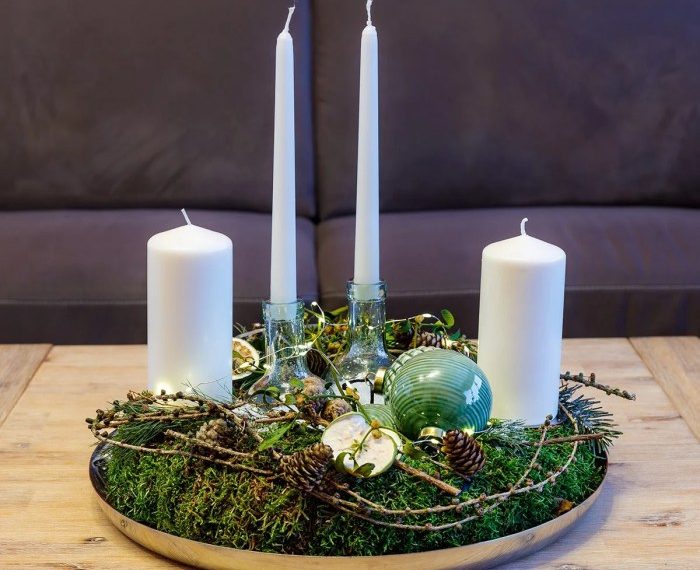 Coffee table christmas decoration