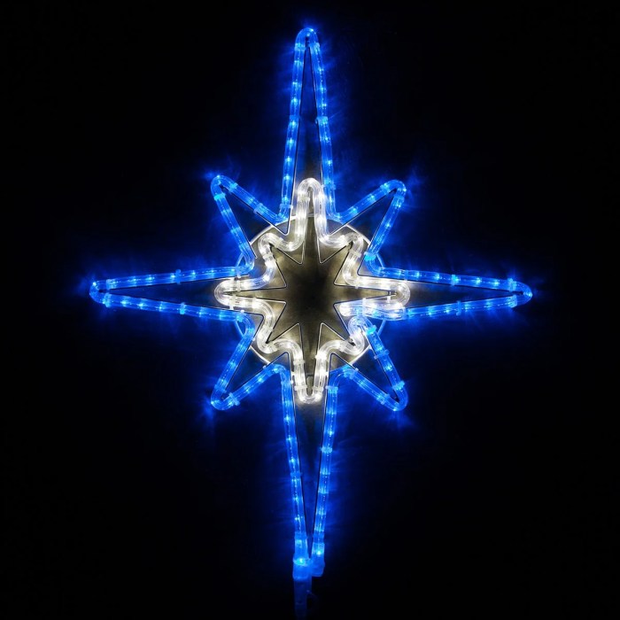 Christmas star light decoration