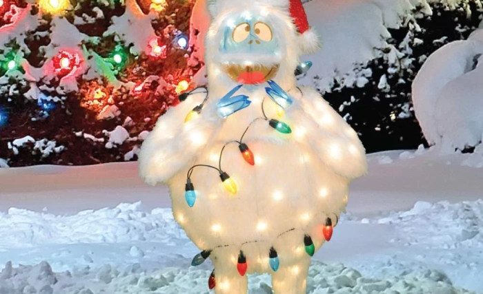 Abominable snowman christmas decoration