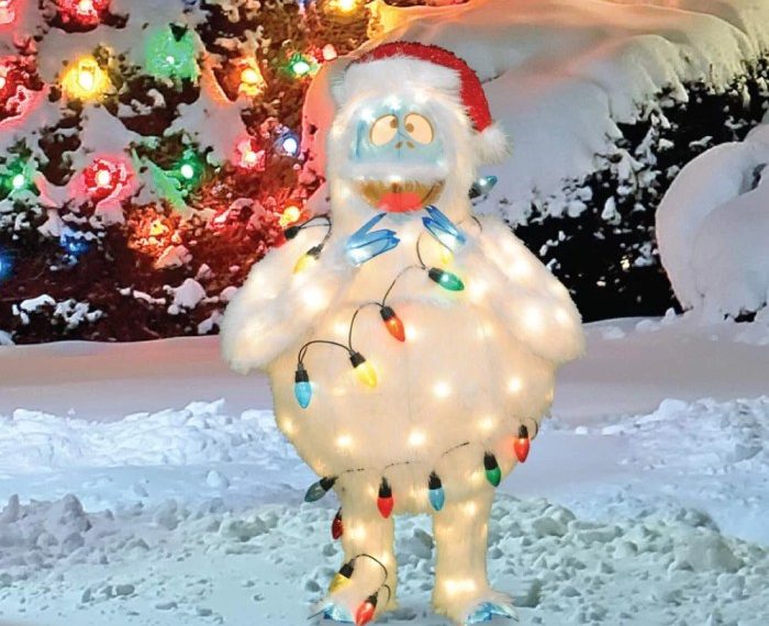 Abominable snowman christmas decoration