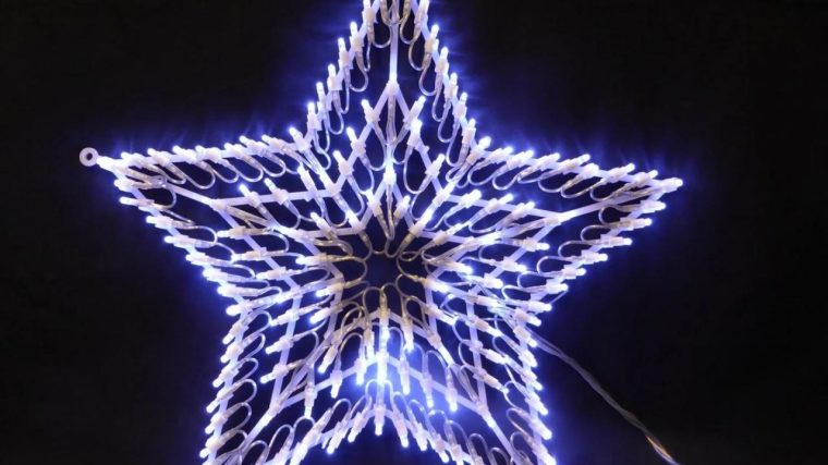 Christmas star light decoration