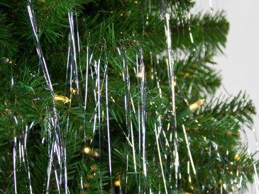 Christmas tree decoration tinsel