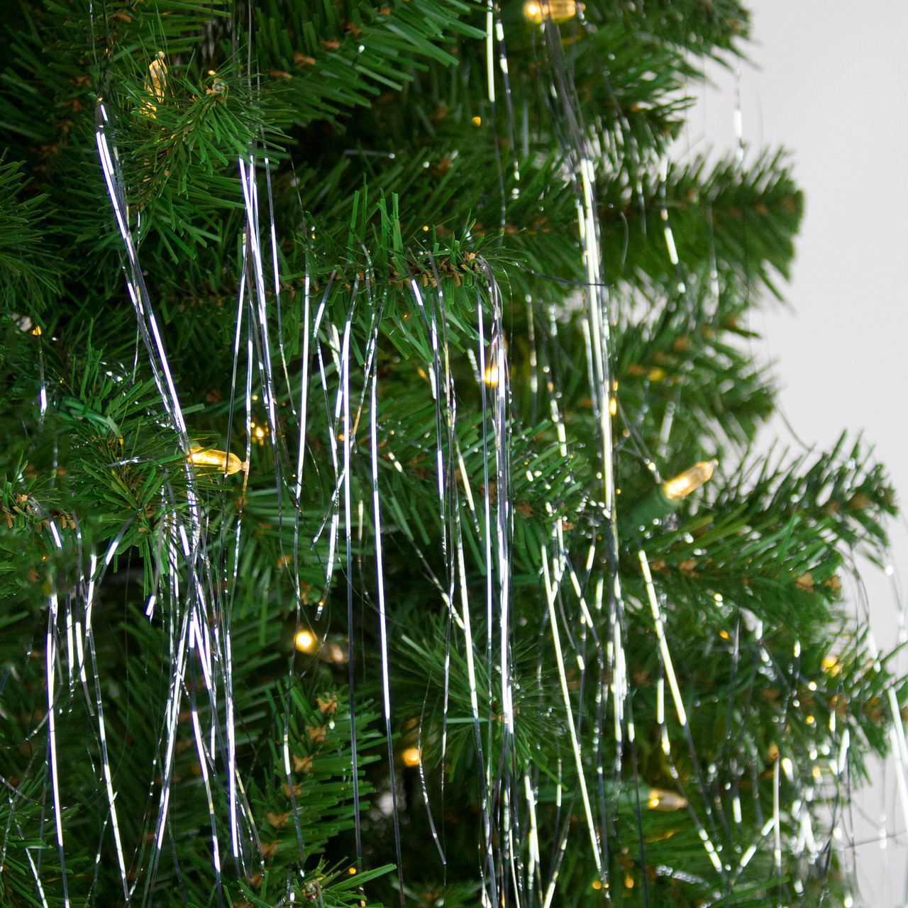 Christmas tree decoration tinsel