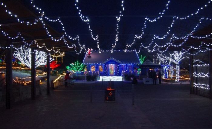 Christmas decoration on roof