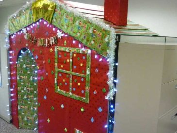 Cubicle decoration ideas christmas