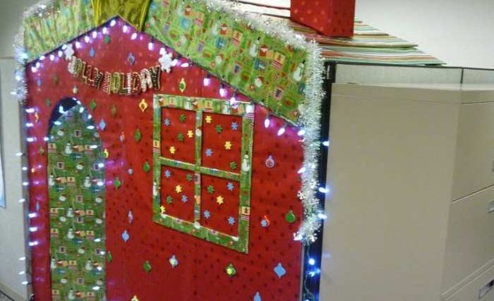 Cubicle decoration ideas christmas