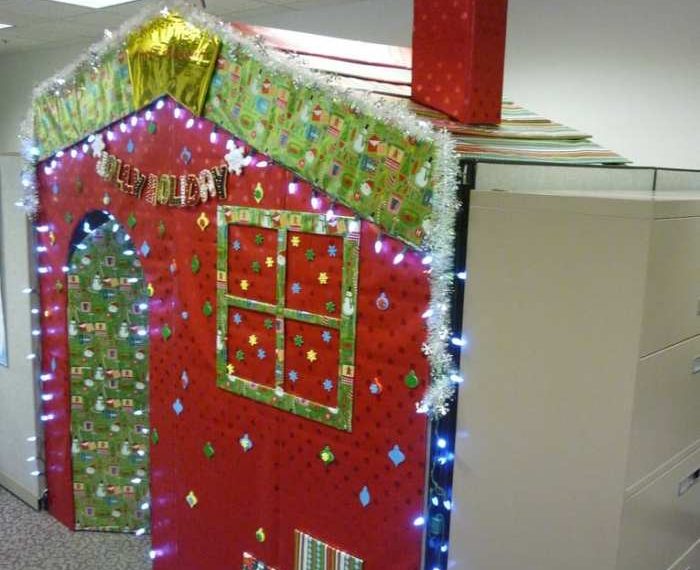 Cubicle decoration ideas christmas