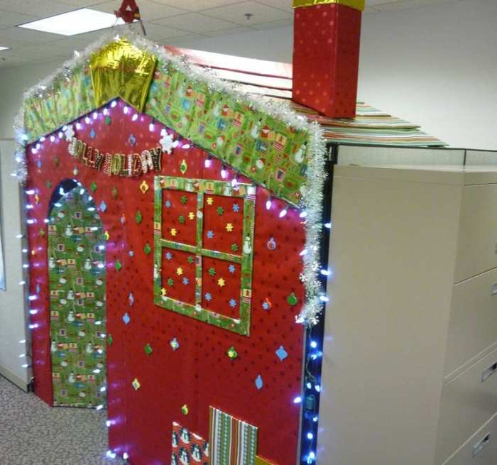 Cubicle decoration ideas christmas