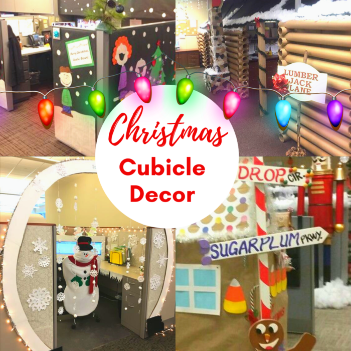 Cubicle decoration ideas christmas