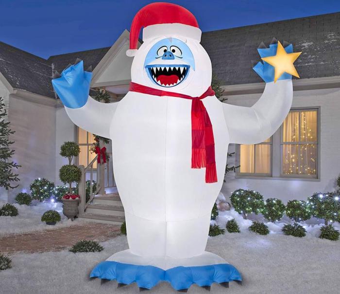 Abominable snowman christmas decoration