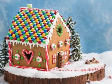 Christmas gingerbread house decoration