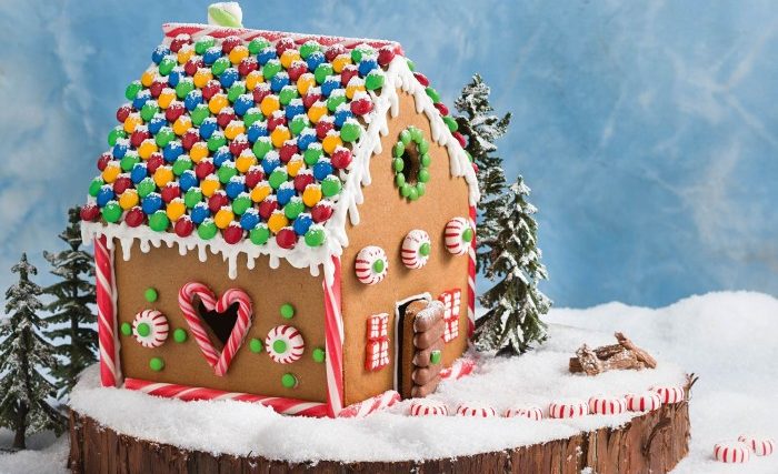 Christmas gingerbread house decoration