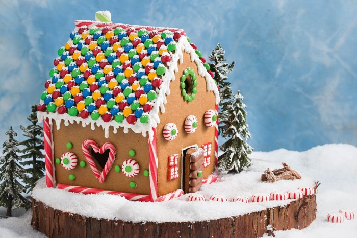 Christmas gingerbread house decoration