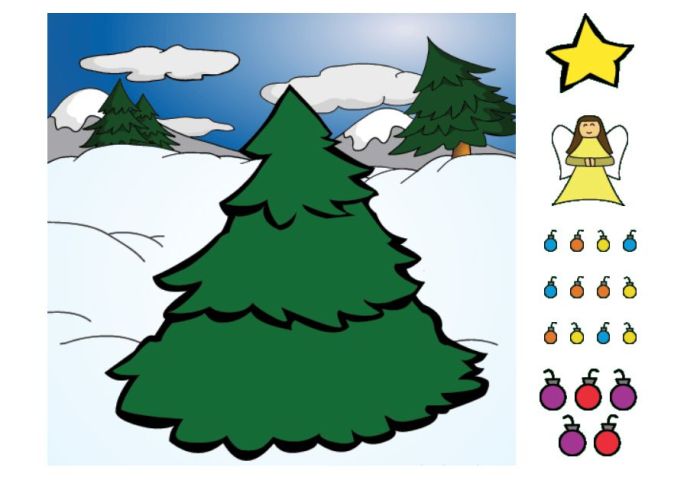 Christmas tree decoration games